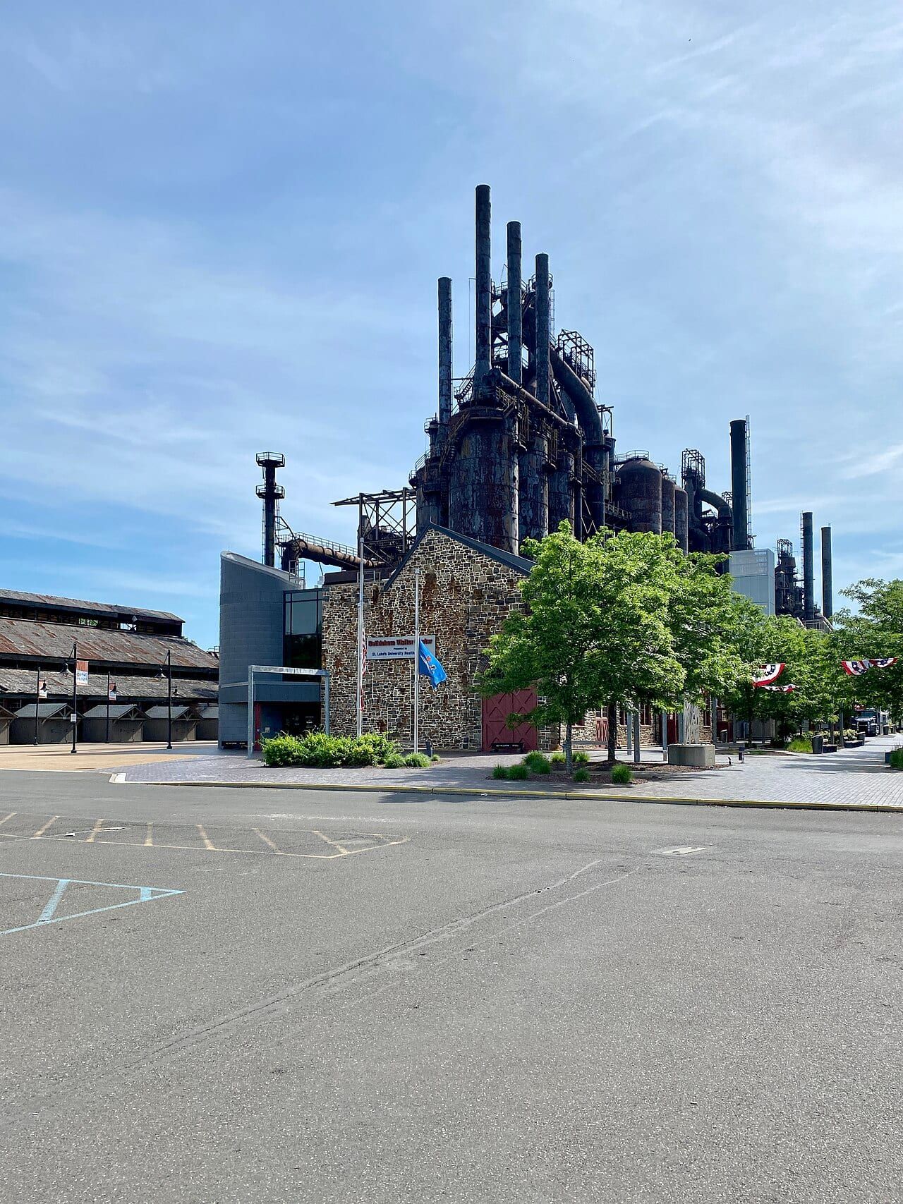 The old Bethlehem Steel mill in Bethlehem, Pennsylvania.