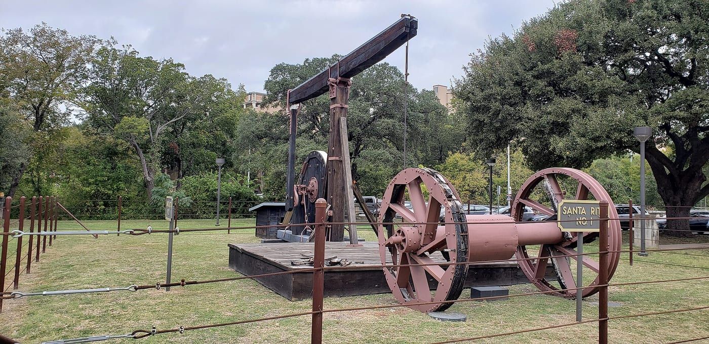 The Santa Rita No. 1 oil rig, a preserved Texas derrick.